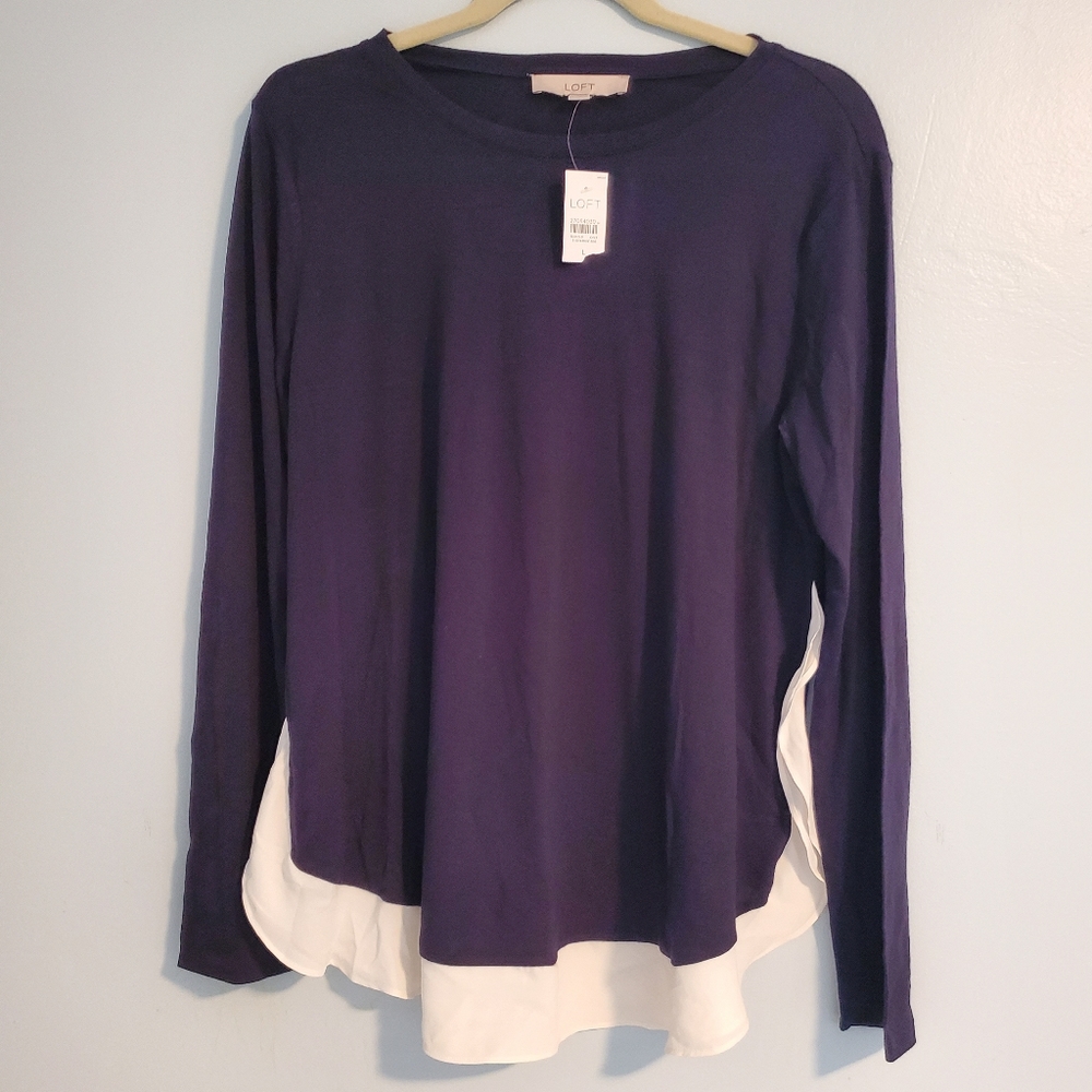 Loft mixed media top